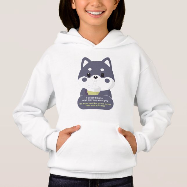 A happy  animal Support You Hoodie (Front)