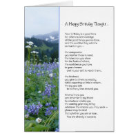 A Happy Birthday Thought...Religious Card