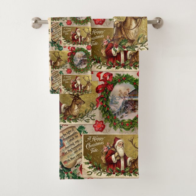  A Happy Christmas Tide Bath Towel Set (Insitu)