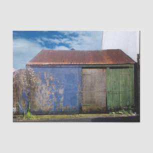 A Happy, Colorful Barn Tissue Paper