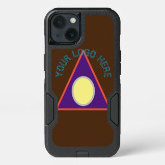 A happy design,SHAPES, BROWN,YELLOW, LAVENDE  iPhone 13 Case