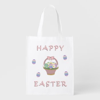 A Happy Easter Grocery Bag by bonfirechristmas at Zazzle