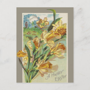 A Happy Easter Holiday Postcard