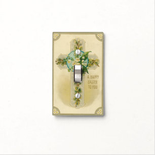 A Happy Easter to You - Antique Postcard,  Light Switch Cover
