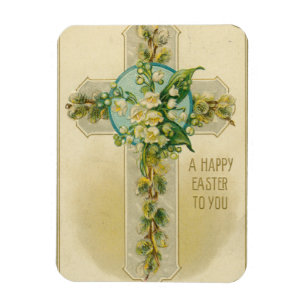 A Happy Easter to You - Antique Postcard, Magnet