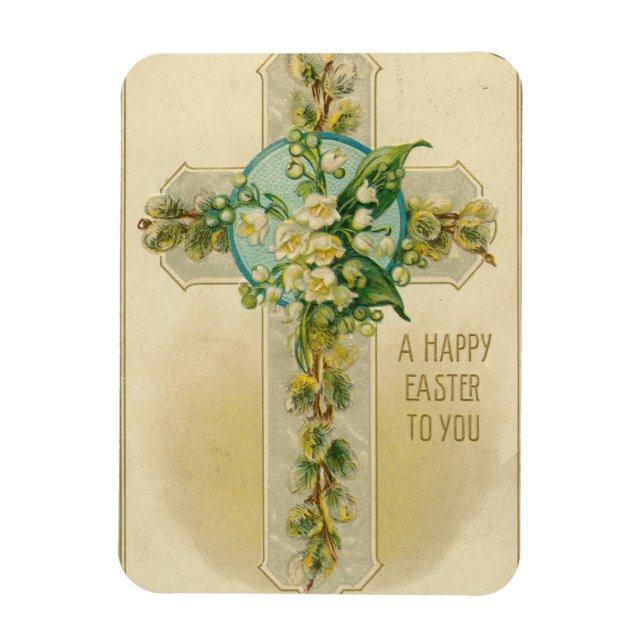 A Happy Easter to You - Antique Postcard,  Magnet (Vertical)