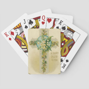 A Happy Easter to You - Antique Postcard, Poker Cards