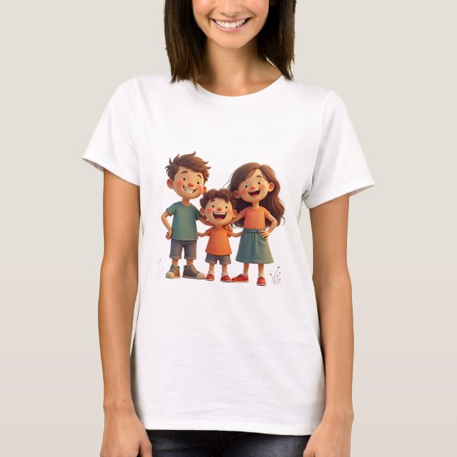 a happy family T-Shirt (Front)