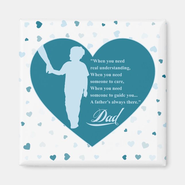 A happy father's day message magnet (Front)