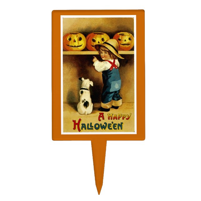 A Happy Halloween Cake Topper (Front)