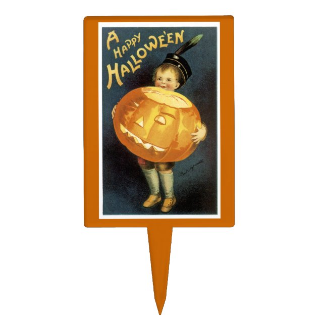 A Happy Halloween Cake Topper (Front)