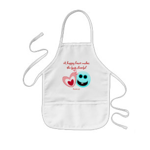 A Happy Heart - Proverbs 15:13 NIV Kids' Apron