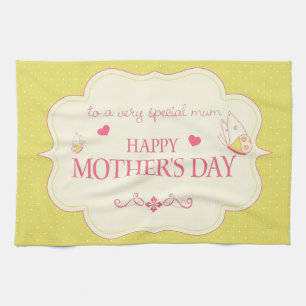 A Happy Mother's Day Greeting Card Towel