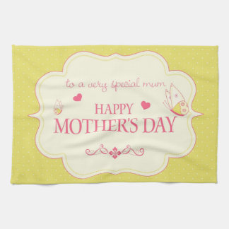 A Happy Mother's Day Greeting Card Towel
