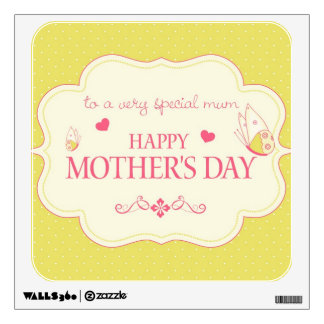 A Happy Mother's Day Greeting Card Wall Sticker