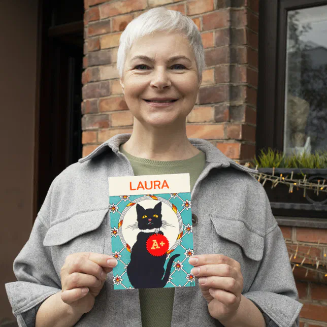 A+ Happy Mothers Day to Worlds Best Cat Mom Card | Zazzle