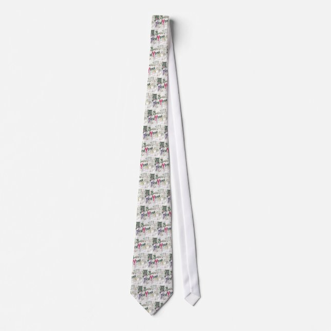 A Happy New Year Neck Tie (Front)
