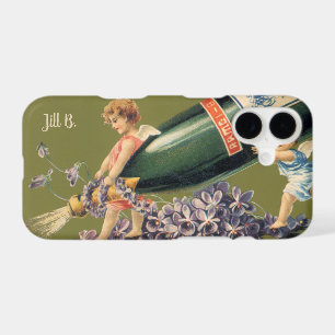 A Happy New Year, Vintage Angels with Champagne iPhone 17 Case
