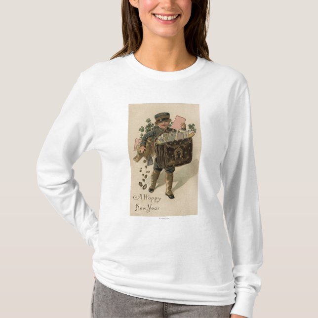 A Happy New YearIrish Mail Boy T-Shirt (Front)