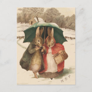 “A Happy Pair” by Beatrix Potter Postcard