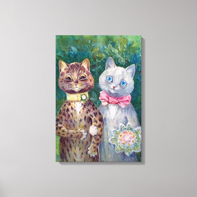 A Happy Pair | Louis Wain | Canvas Print (Front)