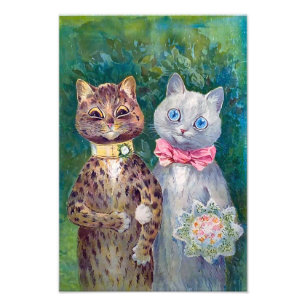 A Happy Pair   Louis Wain   Photo Print