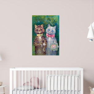 A Happy Pair Louis Wain Poster