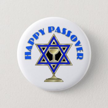 A Happy Passover    Button by bonfirejewish at Zazzle