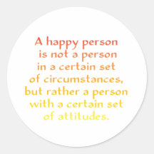 A happy person is not a person in a certain set of
