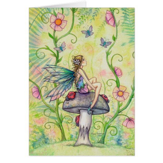A Happy Place Flower Fairy Fantasy Art (Front)