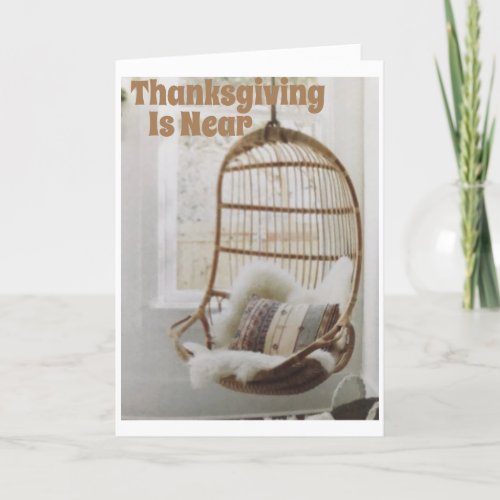 A HAPPY THANKSGIVING LIKE COOL AUTUMN DAY HOLIDAY CARD