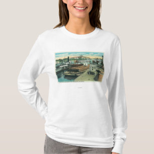 A Harbor Shipping Scene on Sacramento River T-Shirt