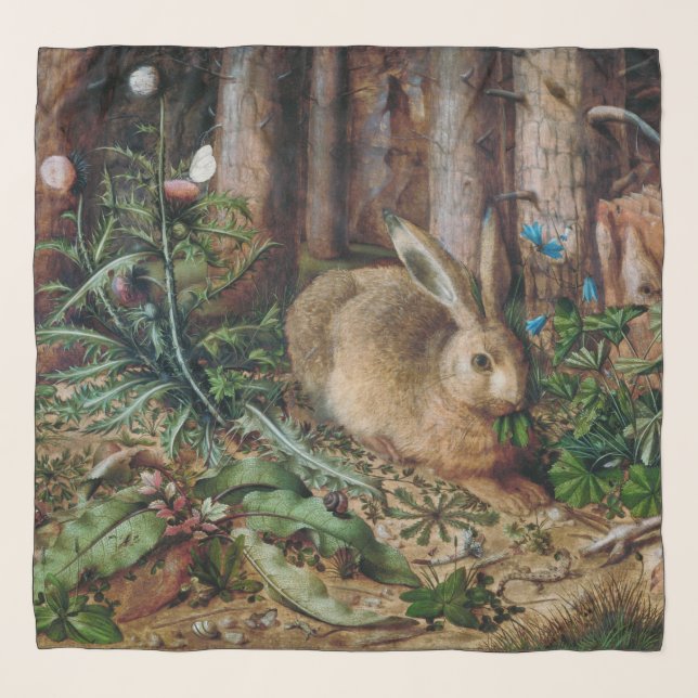 A Hare in the Forest (1585) Hans Hoffmann- scarf (Front)