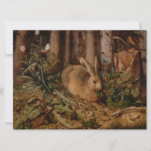A Hare in the Forest by Hans Hoffmann Card