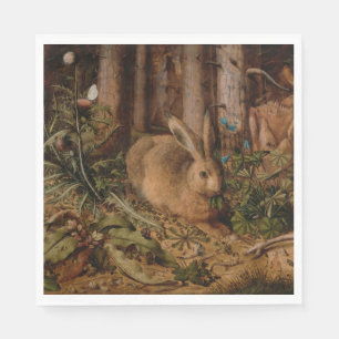 A Hare in the Forest (by Hans Hoffmann) Napkins