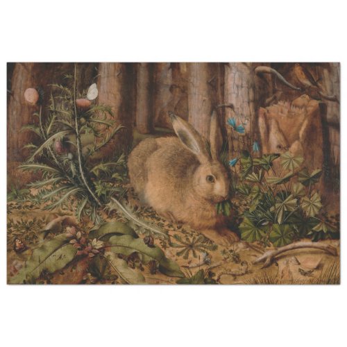 A Hare in the Forest by Hans Hoffmann Tissue Paper