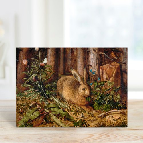 A Hare in the Forest  Hans Hoffmann Card