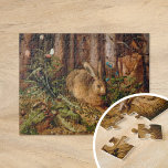 A Hare in the Forest | Hans Hoffmann Jigsaw Puzzle<br><div class="desc">A Hare in the Forest (c. 1558) by German artist Hans Hoffmann. Hoffmann specialized in nature studies,  many of them copied from or based on Albrecht Dürer's work.

Use the design tools to add custom text or personalize the image.</div>