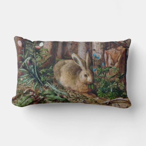 A Hare in the Forest_Throw Pillow