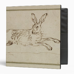 A Hare Running, With Ears Pricked (pen & ink on pa Binder