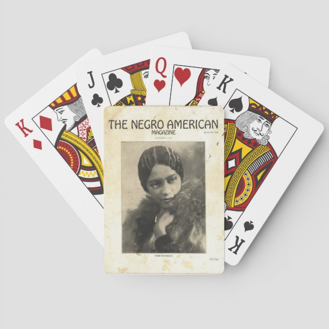 A Harlem Renaissance Magazine Poker Cards (Back)