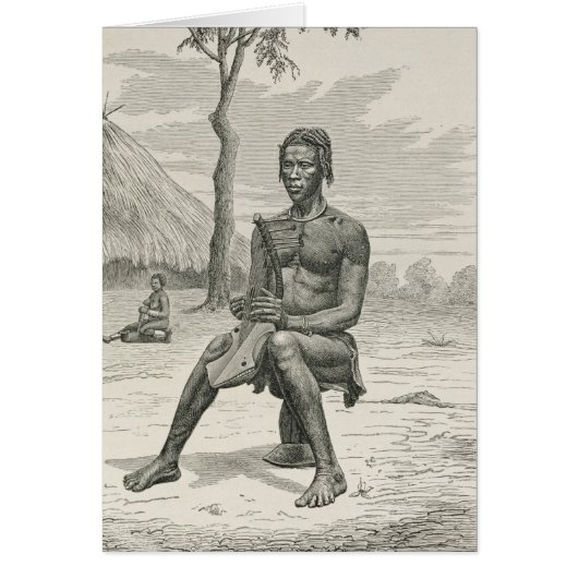 A Harp Player of the Azandeh or Nyam-Nyams (Front)