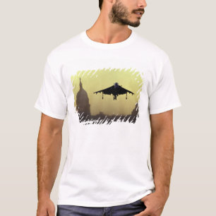 A Harrier jet landing on the Mall at dawn with T-Shirt
