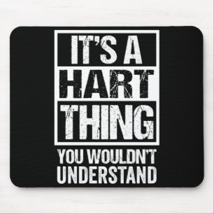 A hart thing wouldn't understand surname last name mouse pad