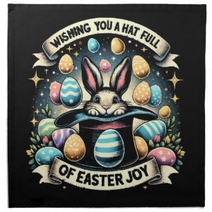 A Hat full of Easter Joy Cloth Napkin