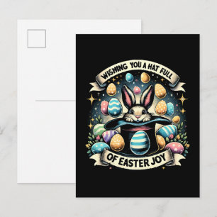 A Hat full of Easter Joy Invitation Postcard