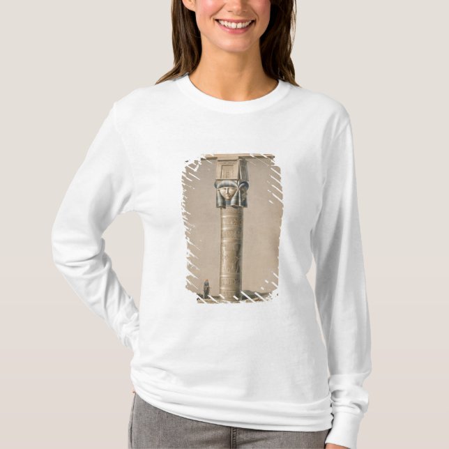 A Hathor headed pillar at Dendarah, illustration ' T-Shirt (Front)