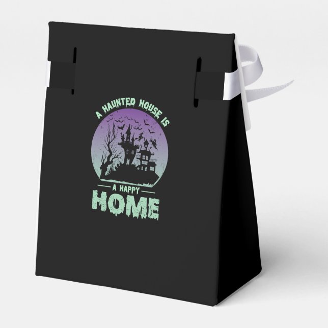 A Haunted House is a Happy Home Favor Boxes (Back Side)