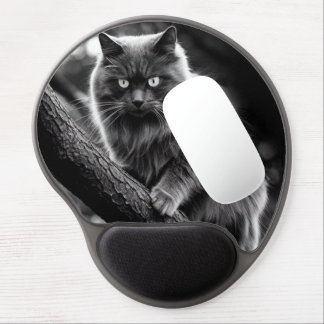 A Haunting Gaze Of A Night Cat Gel Mouse Pad