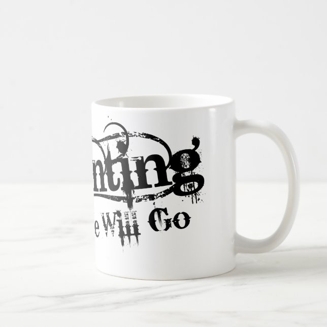 A Haunting We Will Go LLC Black Logo Coffee Mug (Right)